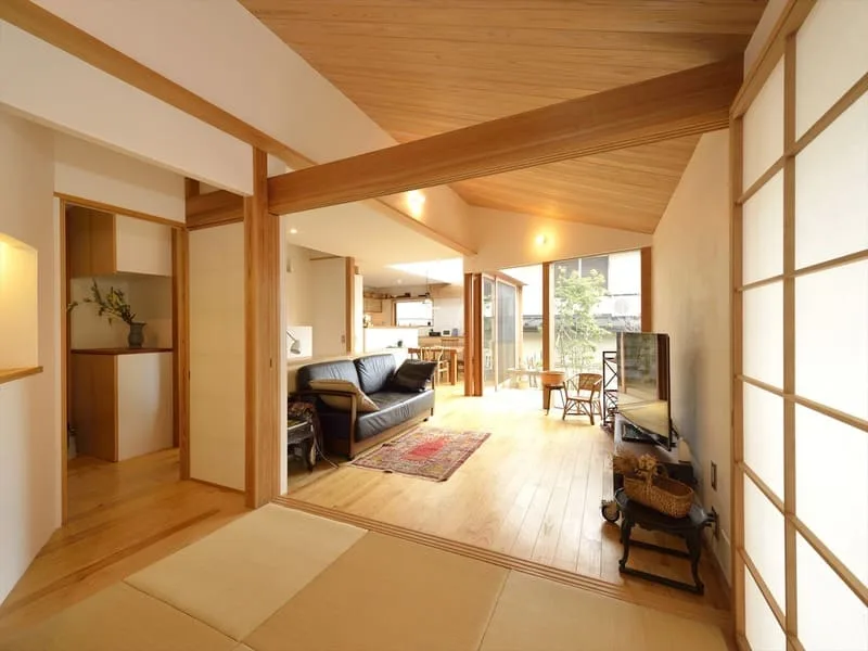 nội thất nhà ở kiểu nhật hiện đại kết hợp truyền thống