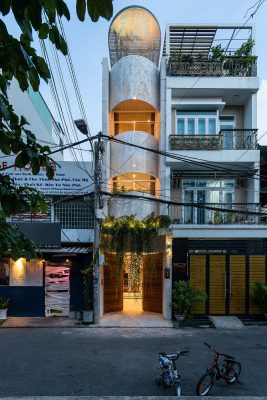 thiết kế nhà ống lệch tầng đẹp 2022 tại việt nam