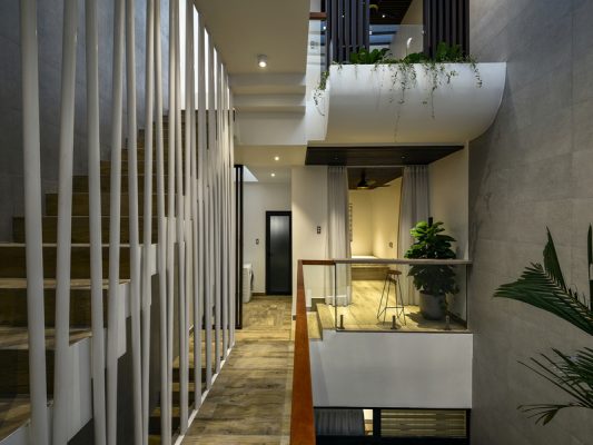 nội thất nhà lệch tầng đẹp