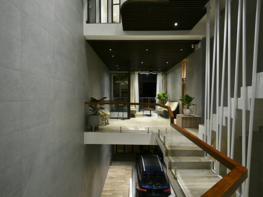 nội thất nhà lệch tầng đẹp