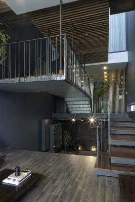 xây nhà lệch tầng đẹp