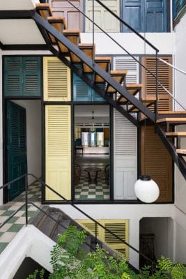 Nhà phố lệch tầng đẹp