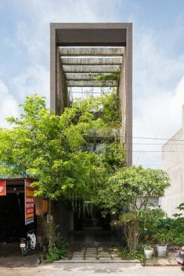 Nhà phố lệch tầng đẹp