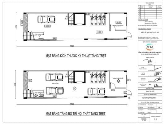 mặt bằng thi công căn hộ tại đà nẵng