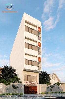 bản vẽ phòng trọ có gác lửng chi tiết
