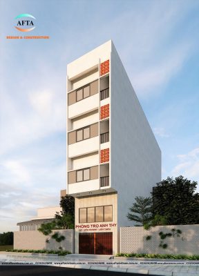 Bản vẽ nhà trọ có gác lửng cho thuê đẹp