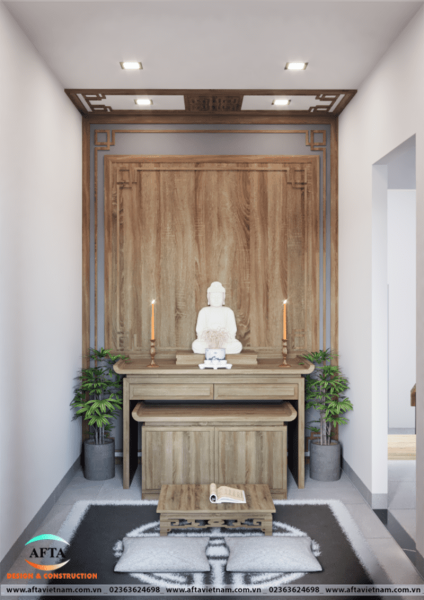 Thiết kế phòng thờ hiện dại - 2