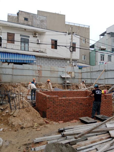 Thi công phần ngầm cho căn hộ