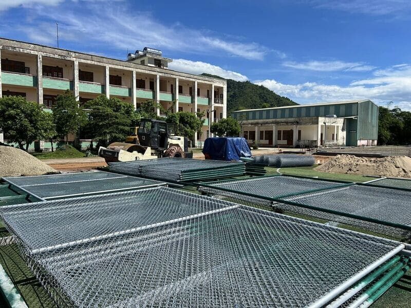 thi công khu rèn luyện thể chất