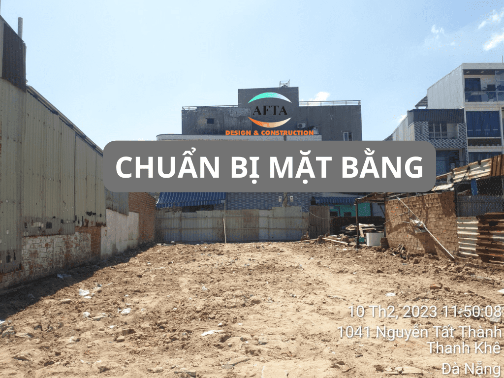 Chuẩn bị mặt bằng thi công