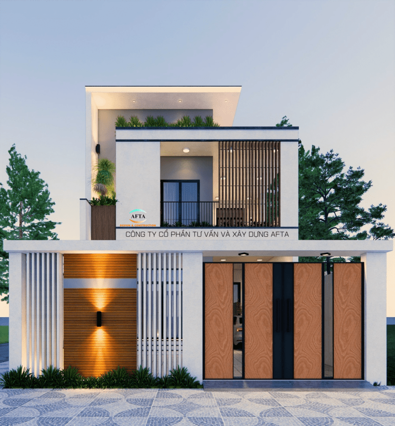 Thiết kế nhà 2 tầng ở Đà Nẵng - nhà anh Nam