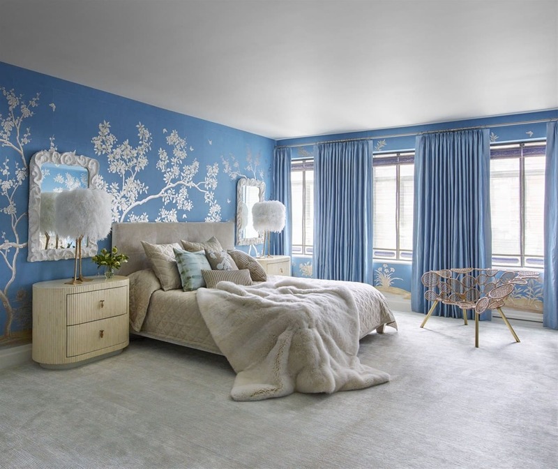 Phòng ngủ màu xanh dương siêu lãng mạn - 2