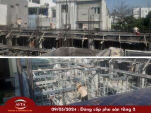 Tiến độ thi công căn hộ liền kề tại Đà Nẵng