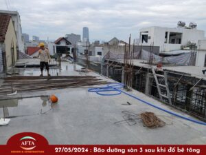 Bão dưỡng bê tông sau khi đổ để tránh nứt