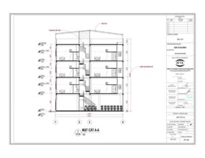 mặt cắt công trình