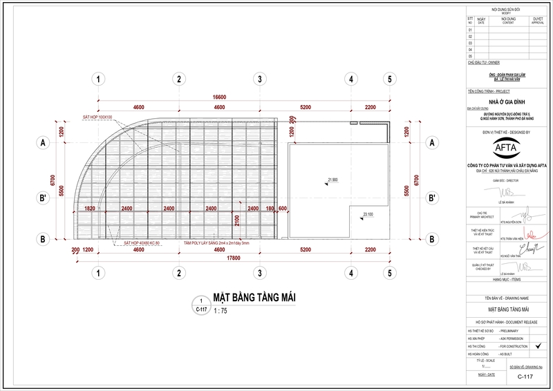 Phối cảnh tầng mái