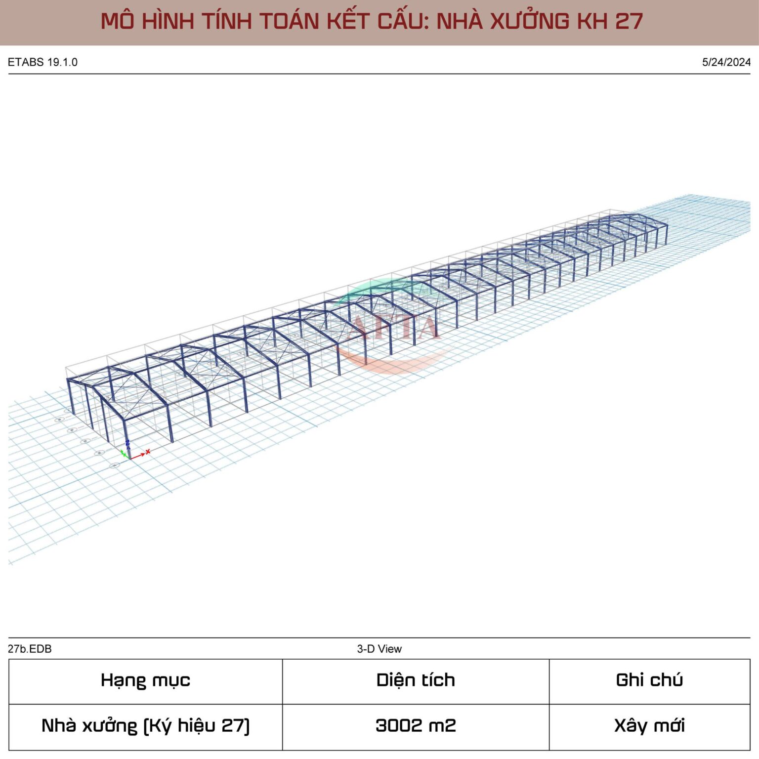 Mô hình nhà xưởng KH 27