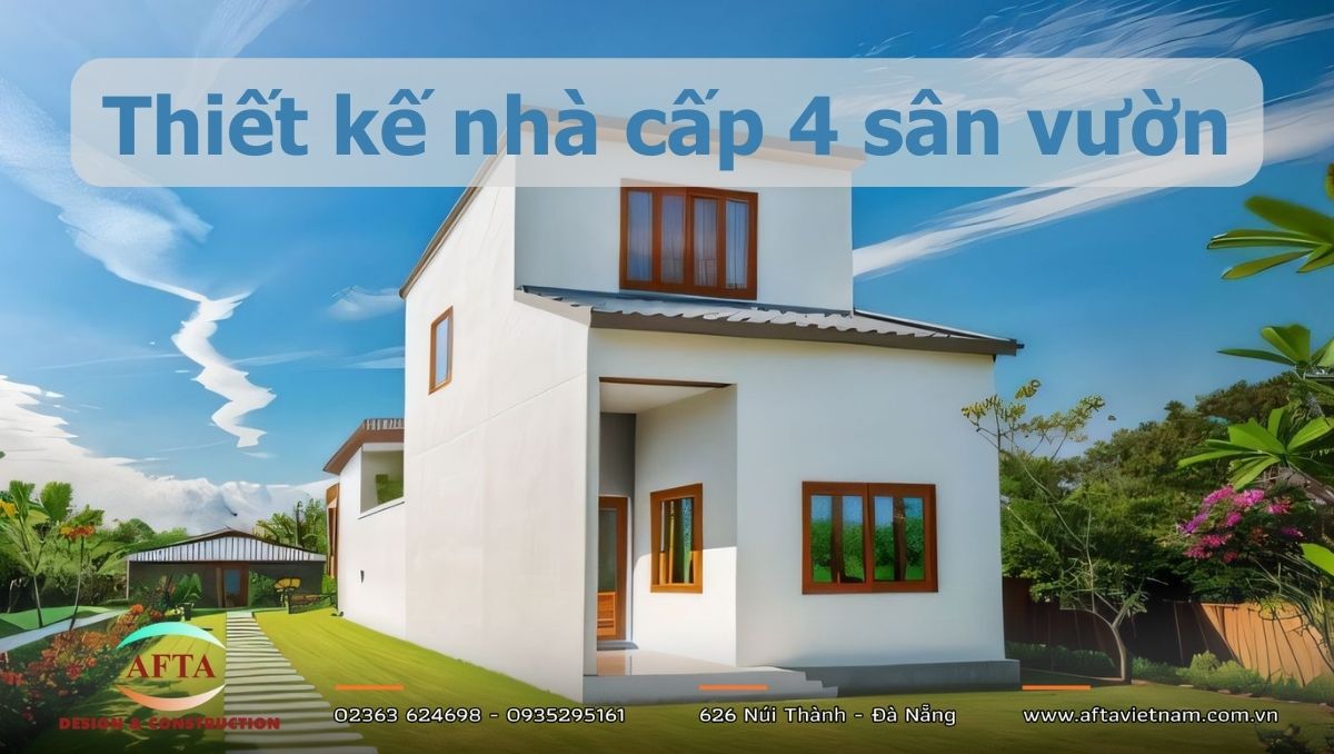 Thiết kế nhà cấp 4 sân vườn