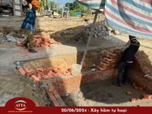 Thi công hầm tự hoại