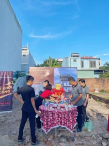 Lễ khởi công nhà phố 4 tầng