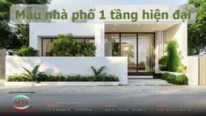 Mẫu nhà phố 1 tầng hiện đại