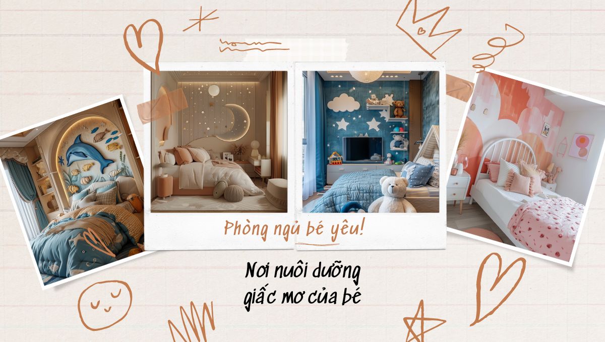 Thiết kế phòng ngủ cho bé yêu