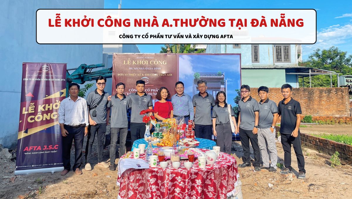 Lễ khởi công nhà anh Thường tại Đà Nẵng
