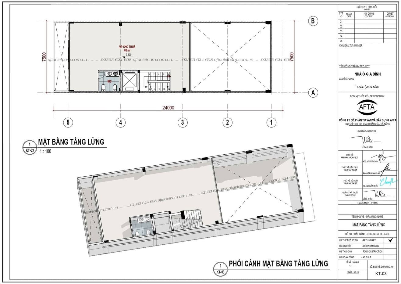 Công năng mặt bằng tầng lửng