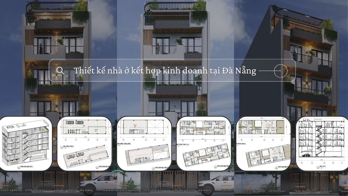 Thiết kế nhà ở kết hợp kinh doanh tại Đà Nẵng