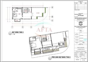 Phối cảnh mặt bằng tầng 3
