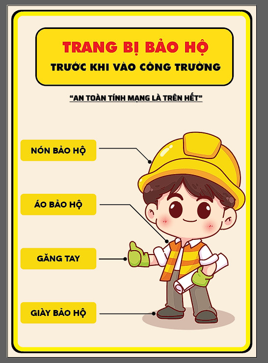 Trang bị bảo hộ đầy đủ