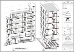 Phối cảnh mặt cắt