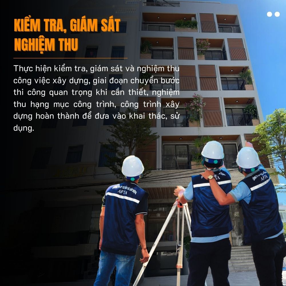 Kiểm tra, giám sát và nghiệm thu công trình