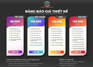 Bảng báo giá thiết kế