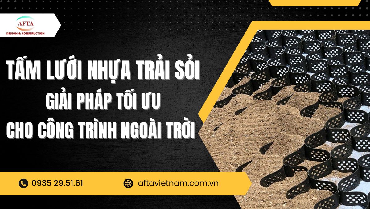 Tấm lưới nhựa trải sỏi: Giải pháp tối ưu cho công trình ngoài trời