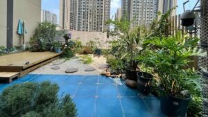Tiểu cảnh sân vườn trên sân thượng