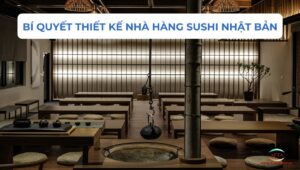 Bí quyết thiết kế nhà hàng sushi Nhật Bản