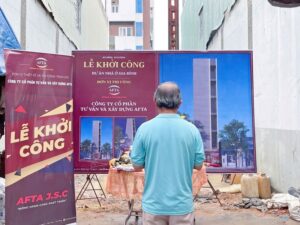 Lễ khởi công căn hộ 6 tầng phong cách minimalism