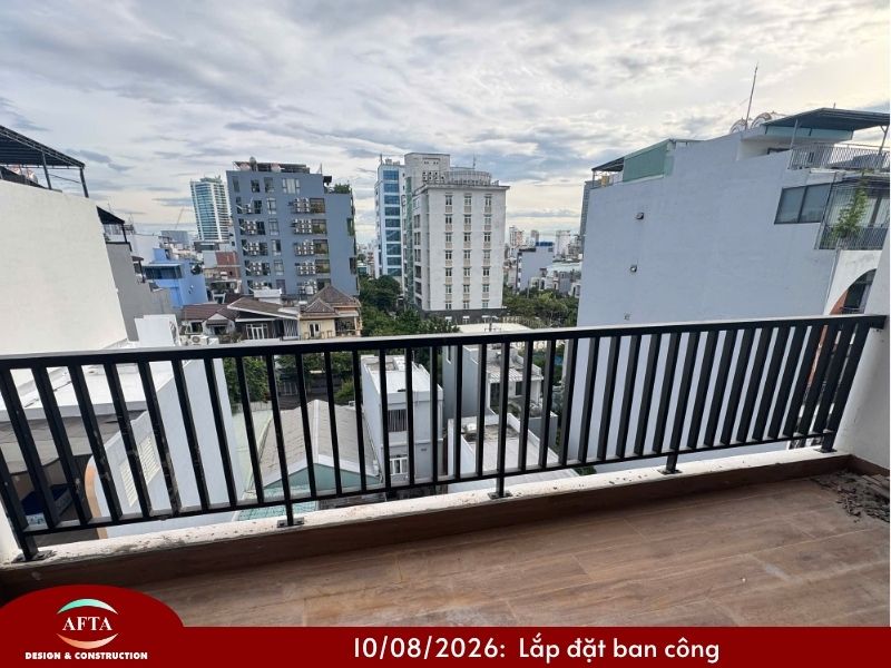 lắp đặt lan can ban công
