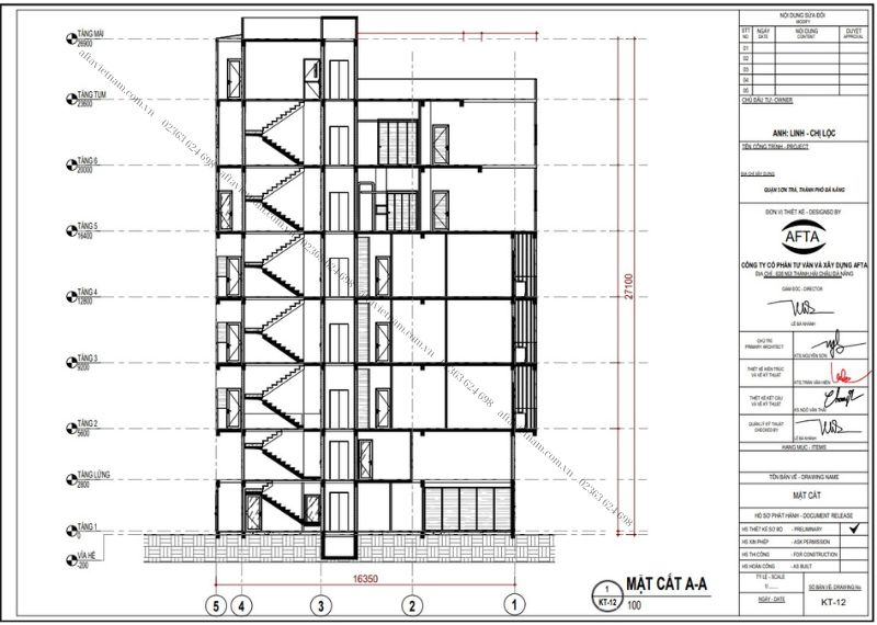 Mặt cắt của căn hộ