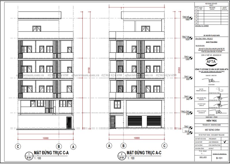 Mặt đứng căn hộ