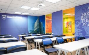 Phòng học được thiết kế trẻ trung năng động