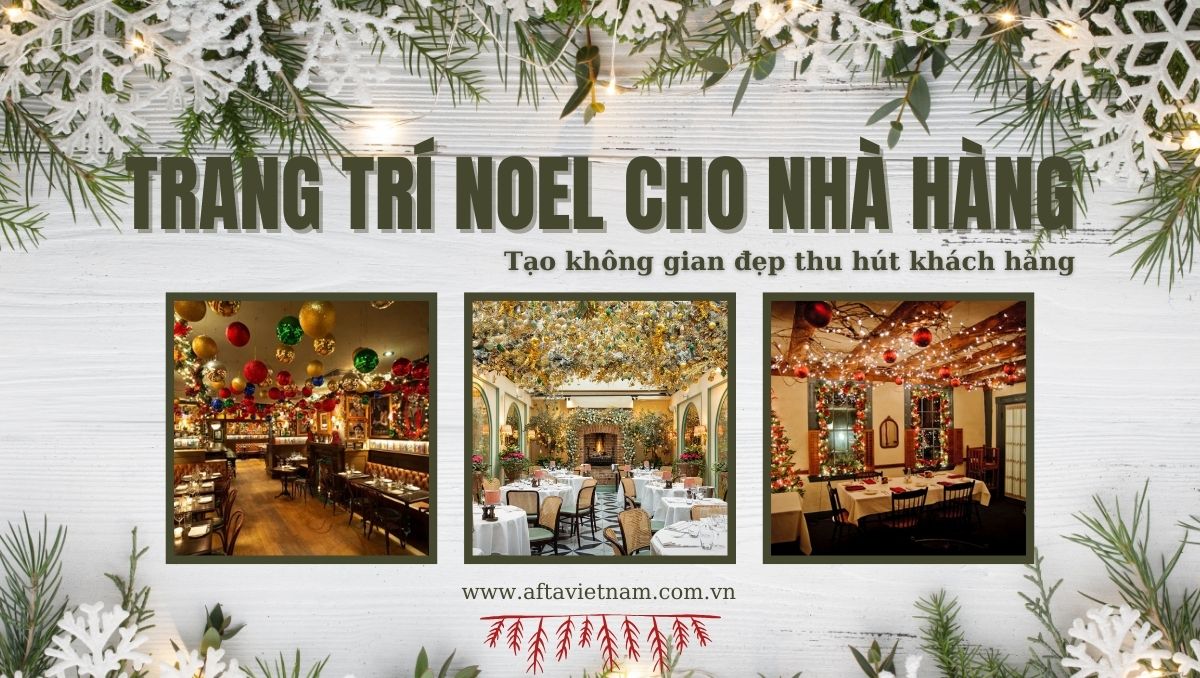 Trang trí noel cho nhà hàng