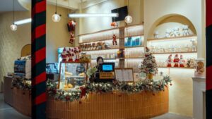 Trang trí noel cho quầy order
