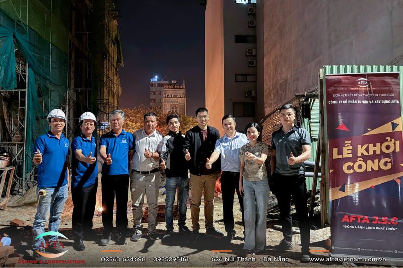 Lễ khởi công căn hộ 5 tầng 2 lô