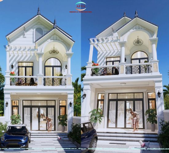Nhà mái thái 2 tầng 3 phòng ngủ