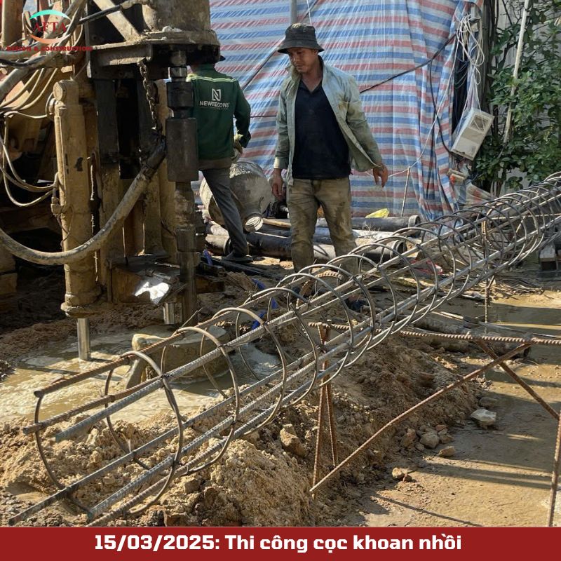 Thi công cọc khoan nhồi
