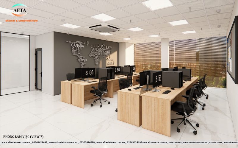 thiết kế văn phòng hiện đại
