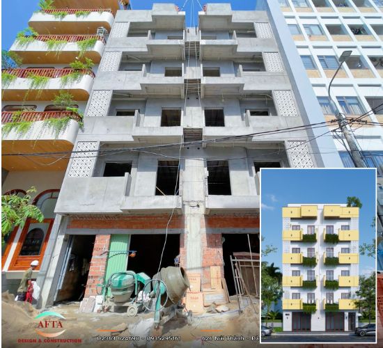 Thi công căn hộ 2 lô