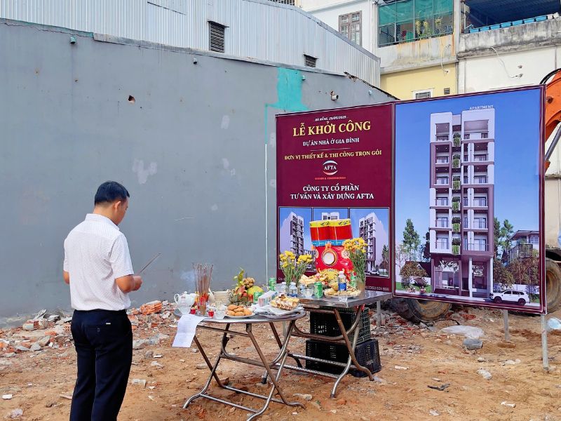 Lễ khởi công căn hộ 7 tầng có hầm